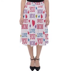 Love Mom Happy Mothers Day I Love Mom Graphic Classic Midi Skirt by Vaneshop