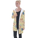 Love Mom Happy Mothers Day I Love Mom Graphic Pattern Longline Hooded Cardigan View1