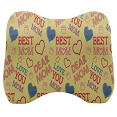 Love Mom Happy Mothers Day I Love Mom Graphic Pattern Velour Head Support Cushion by Vaneshop