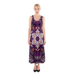 Rosette Kaleidoscope Mosaic Abstract Background Art Sleeveless Maxi Dress by Vaneshop