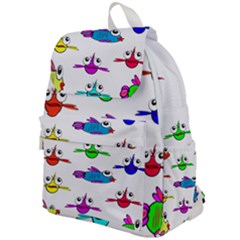 Fish Swim Cartoon Funnycute Top Flap Backpack by Sapixe