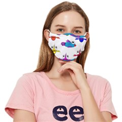 Fish Swim Cartoon Funnycute Fitted Cloth Face Mask (adult) by Sapixe