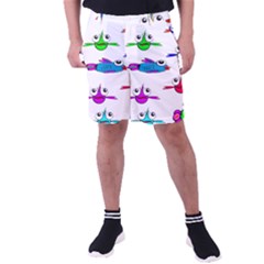 Fish Swim Cartoon Funnycute Men s Pocket Shorts by Sapixe