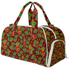 Christmas Wrapping Paper Burner Gym Duffel Bag by Pakjumat