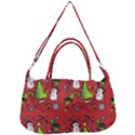 Santa Snowman Gift Holiday Removable Strap Handbag View2