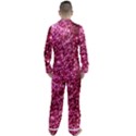 Pink Glitter Men s Long Sleeve Satin Pajamas Set View2