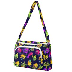 Space Patterns Front Pocket Crossbody Bag by Amaryn4rt