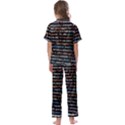 Close Up Code Coding Computer Kids  Satin Short Sleeve Pajamas Set View2