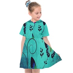 Texture Butterflies Background Kids  Sailor Dress by Amaryn4rt