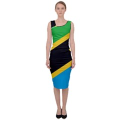 Flag Of Tanzania Sleeveless Pencil Dress by Amaryn4rt