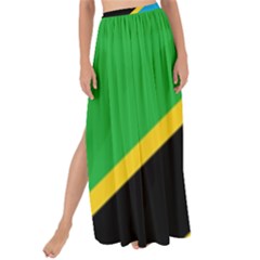 Flag Of Tanzania Maxi Chiffon Tie-up Sarong by Amaryn4rt