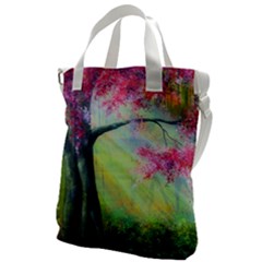 Forests Stunning Glimmer Paintings Sunlight Blooms Plants Love Seasons Traditional Art Flowers Sunsh Canvas Messenger Bag by Amaryn4rt