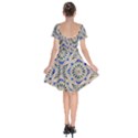 Ceramic-portugal-tiles-wall- Short Sleeve Bardot Dress View2