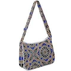 Ceramic-portugal-tiles-wall- Zip Up Shoulder Bag by Amaryn4rt