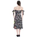 Blackberries-background-black-dark Shoulder Tie Bardot Midi Dress View2