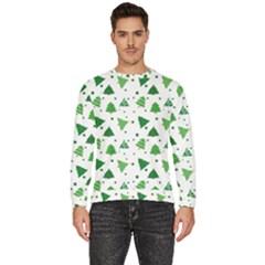 Christmas Trees Pattern Design Pattern Men s Fleece Sweatshirt by Amaryn4rt