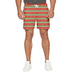 Christmas-papers-red-and-green Men s Runner Shorts by Amaryn4rt