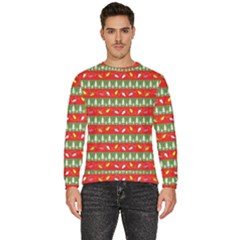 Christmas-papers-red-and-green Men s Fleece Sweatshirt by Amaryn4rt