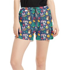 Colorful-funny-christmas-pattern  --- Women s Runner Shorts by Amaryn4rt