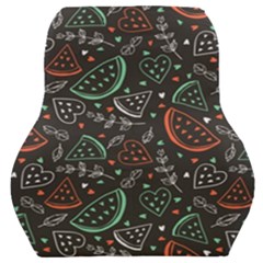 Seamless-vector-pattern-with-watermelons-mint -- Car Seat Back Cushion  by Amaryn4rt