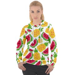 Watermelon-pattern-se-fruit-summer Women s Overhead Hoodie by Amaryn4rt