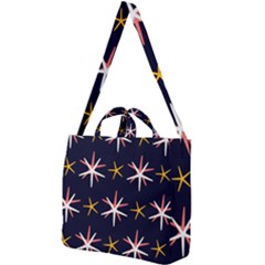 Sea-stars-pattern-sea-texture Square Shoulder Tote Bag by Amaryn4rt