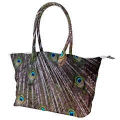 Peacock-feathers-pattern-colorful Canvas Shoulder Bag by Amaryn4rt