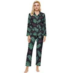 Seamless Bakery Vector Pattern Womens  Long Sleeve Velvet Pocket Pajamas Set by Amaryn4rt