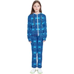 Bird Pattern Owl Drawing Kids  Tracksuit by Pakjumat