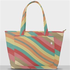 Pattern Design Abstract Pastels Back Pocket Shoulder Bag  by Pakjumat