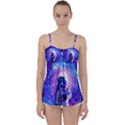 The Cosmonaut Galaxy Art Space Astronaut Babydoll Tankini Top View1