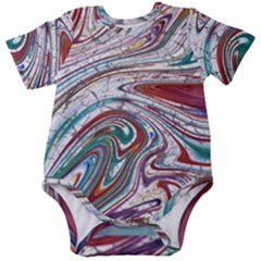 Abstract Background Ornamental Baby Short Sleeve Bodysuit by Pakjumat