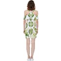 Algae Green Algae Chlorophyceae Shoulder Frill Bodycon Summer Dress View4