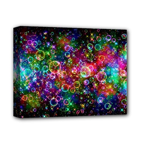 Psychedelic Bubbles Abstract Deluxe Canvas 14  X 11  (stretched) by Modalart