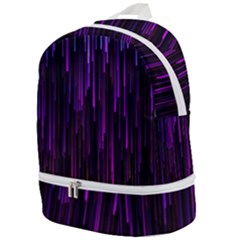 Stars Are Falling Electric Abstract Zip Bottom Backpack by Modalart