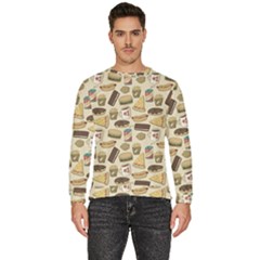 Junk Food Hipster Pattern Men s Fleece Sweatshirt by Sarkoni