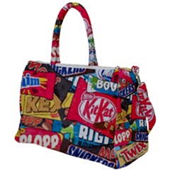 Pop Art Food Cute Patterns Duffel Travel Bag by Sarkoni