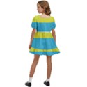 Bigender Flag Copy Kids  Short Sleeve Dolly Dress View4