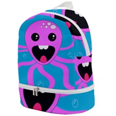 Bubble Octopus Copy Zip Bottom Backpack by Dutashop