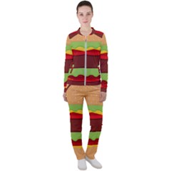 Cake Cute Burger Casual Jacket And Pants Set by Dutashop