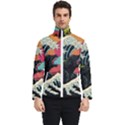 Retro Wave Kaiju Godzilla Japanese Pop Art Style Men s Bomber Jacket View1