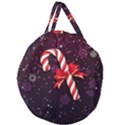 Christmas Lollipop Bowknot Celebrations Giant Round Zipper Tote View2