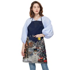 Christmas Landscape Pocket Apron by Sarkoni