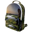 Coast Algae Sea Beach Shore Flap Pocket Backpack (Small) View1