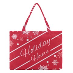 Winter Holiday Hours Medium Tote Bag by Amaryn4rt