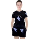 Ghost Night Night Sky Small Sweet Women s T-Shirt and Shorts Set View1