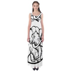 Mammoth Elephant Strong Empire Waist Maxi Dress by Amaryn4rt