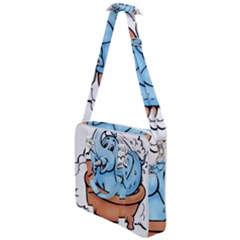 Elephant Bad Shower Cross Body Office Bag by Amaryn4rt