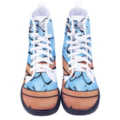 Elephant Bad Shower Kid s High-top Canvas Sneakers by Amaryn4rt