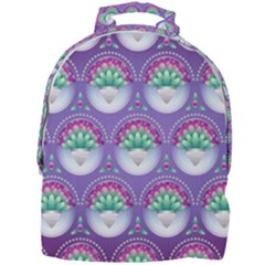 Background Floral Pattern Purple Mini Full Print Backpack by Amaryn4rt